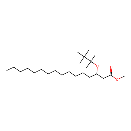 Methyl 3-[tert-butyl(dimethyl)silyl]oxyhexadecanoate structure