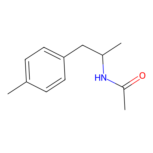 N-Acetyl-4-methylamphetamine structure