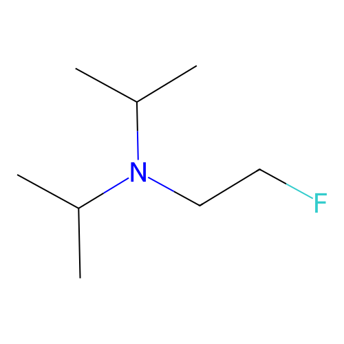 2-Diisopropylaminoethyl fluoride structure
