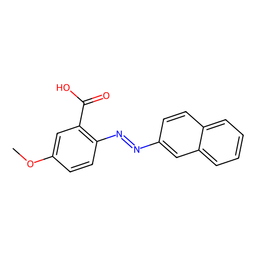 5-甲氧基-2-(萘-2-基偶氮)苯甲酸 structure