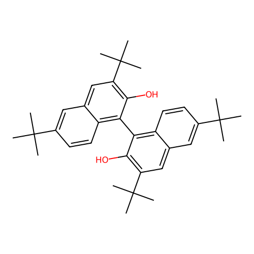 3,3',6,6'-Tetra-tert-butyl-[1,1'-binaphthalene]-2,2'-diol structure