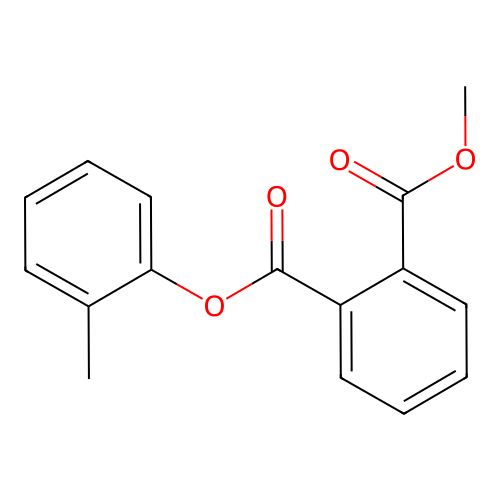 Phthalic acid, methyl 2-methylphenyl ester structure