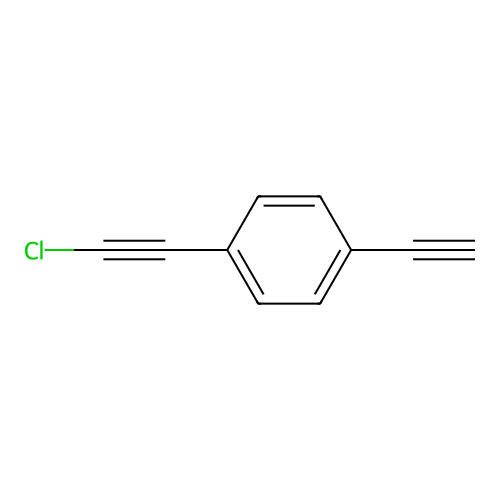 1-Chloroethynyl-4-ethynylbenzene structure