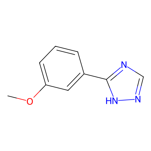 5-(3-methoxyphenyl)-1H-1,2,4-triazole structure