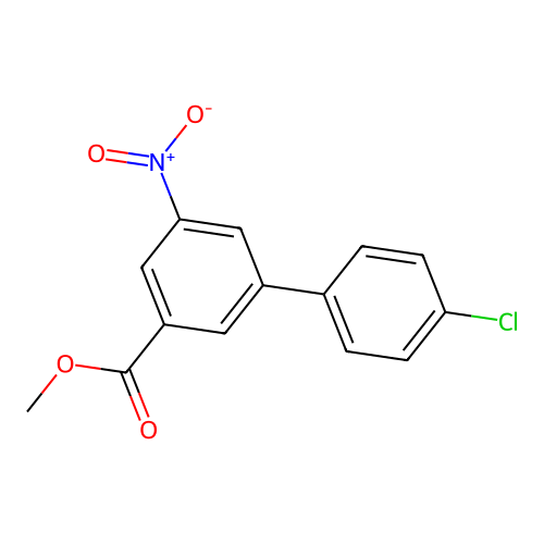 Methyl 4'-chloro-5-nitrobiphenyl-3-carboxylate structure