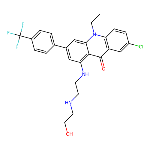7-Chloro-10-ethyl-1-[[2-[[2-hydroxyethyl]amino]ethyl]amino]-3-[4- structure