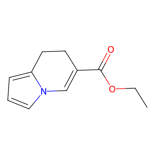 Indolizine, 6-carbethoxy-7,8-dihydro- structure
