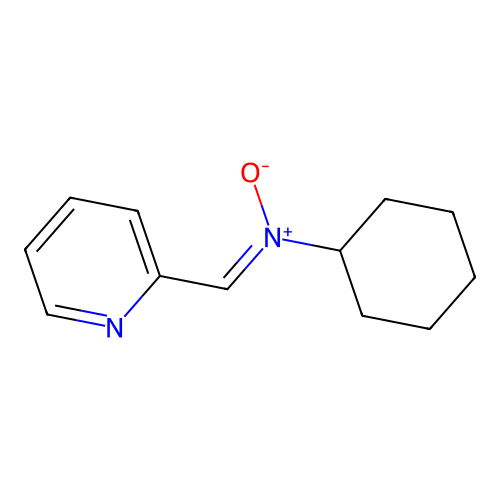 N-cyclohexyl-1-pyridin-2-ylmethanimine oxide structure