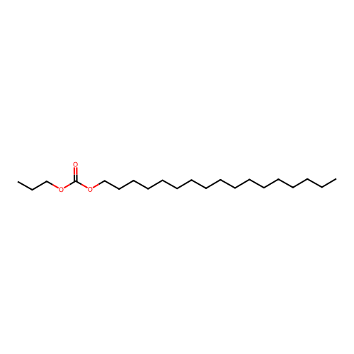 Carbonic acid, heptadecyl propyl ester structure