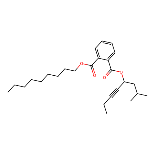 Phthalic acid, 7-methyloct-3-yn-5-yl nonyl ester structure