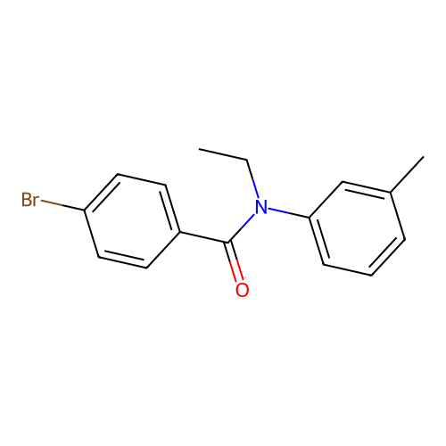 N-乙基-N-(3-甲苯基)-4-溴苯甲酰胺 structure