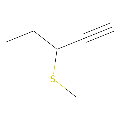 3-(Methylthio)pent-1-yne structure
