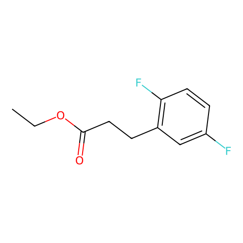 Ethyl 3-(2,5-difluorophenyl)propanoate structure