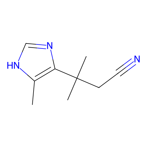 4-Methylimidazole-5-[1,1-dimethylethylcyanide] structure