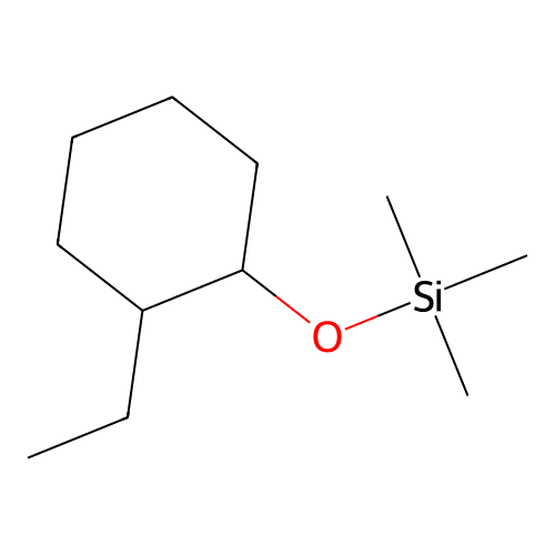 1-Trimethylsilyloxy-2-ethylcyclohexane structure