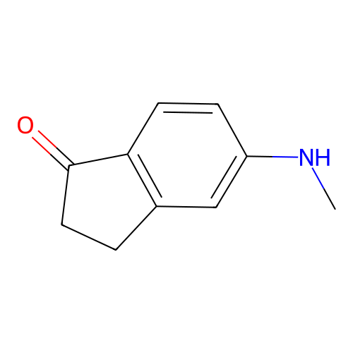 Indenone, 5-methylamino-2,3-dihydro- structure
