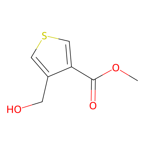 Methyl 4-(hydroxymethyl)-3-thiophenecarboxylate structure