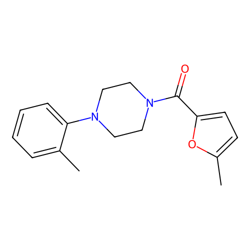 (5-Methylfuran-2-yl)[4-(2-methylphenyl)piperazin-1-yl]methanone structure
