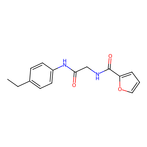N-[2-(4-ethylanilino)-2-oxoethyl]furan-2-carboxamide structure