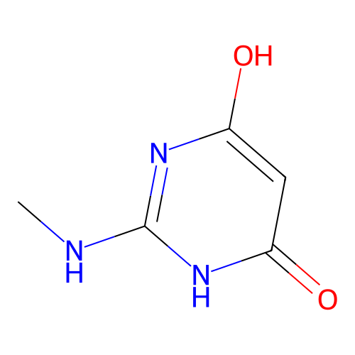 2-(Methylamino)-4,6-pyrimidinediol structure
