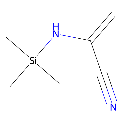 Propenenitrile, 2-trimethylsilylamino- structure
