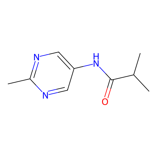 5-Isobutyramido-2-methyl pyrimidine structure
