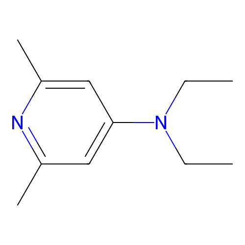 N,N-diethyl-2,6-dimethylpyridin-4-amine structure