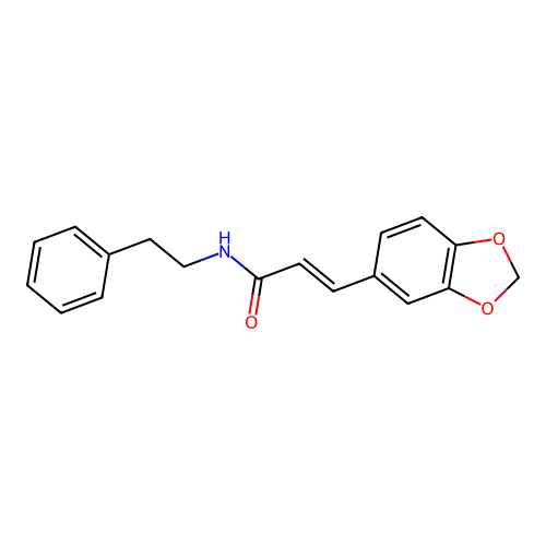 3-(2H-1,3-Benzodioxol-5-yl)-N-(2-phenylethyl)prop-2-enamide structure