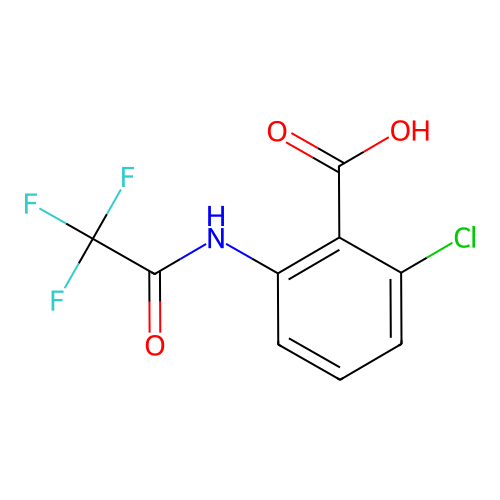 2-Chloro-6-[(2,2,2-trifluoroacetyl)amino]benzoic acid structure