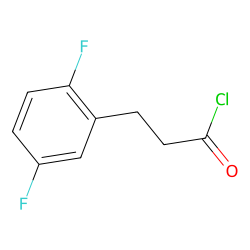 Propanoyl chloride, 3-(2,5-difluorophenyl)- structure