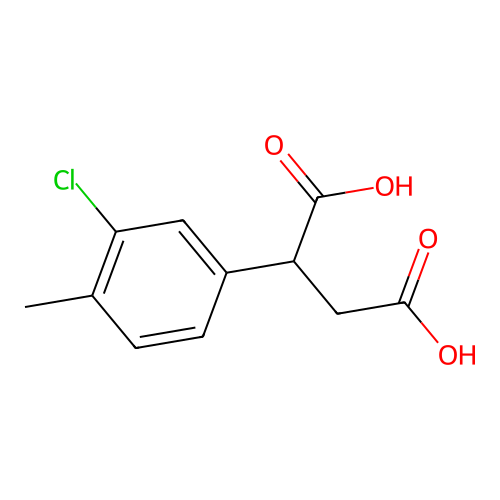 2-(3-氯-4-甲基苯基)丁二酸 structure
