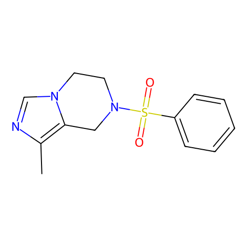 Imidazo[1,5-a]pyrazine,5,6,7,8-tetrahydro-1-methyl-7-(phenylsulfonyl)- structure