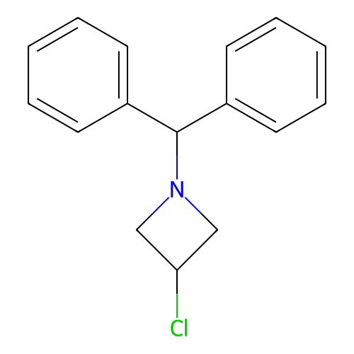 1-Benzhydryl-3-chloroazetidine structure
