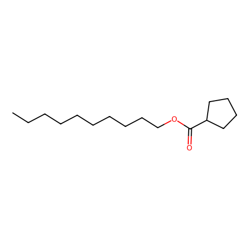 环戊烷甲酸癸酯 structure