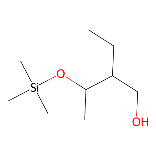 3-Hydroxymethyl-2-trimethylsilyloxypentane structure