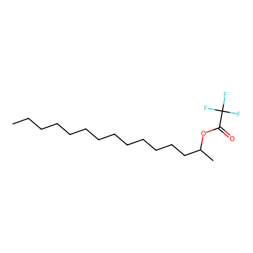 2-Trifluoroacetoxypentadecane structure