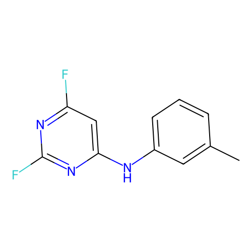 2,4-Difluoro-6-(3-methylphenylamino)pyrimidine structure