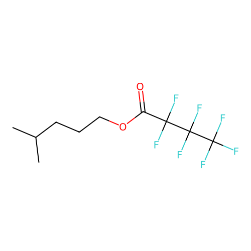 Heptafluorobutyric acid, isohexyl ester structure