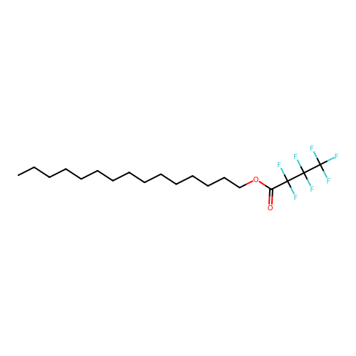 Pentadecyl heptafluorobutanoate structure