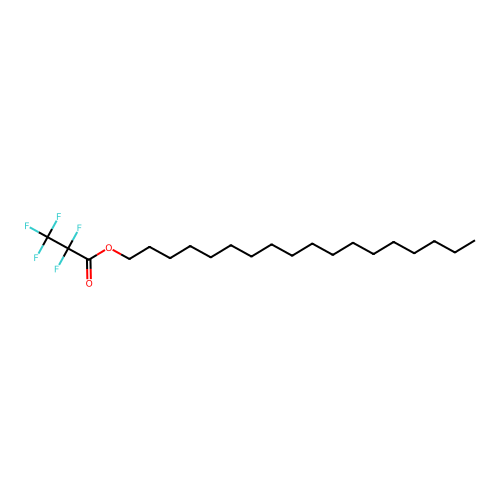 Octadecyl pentafluoropropionate structure