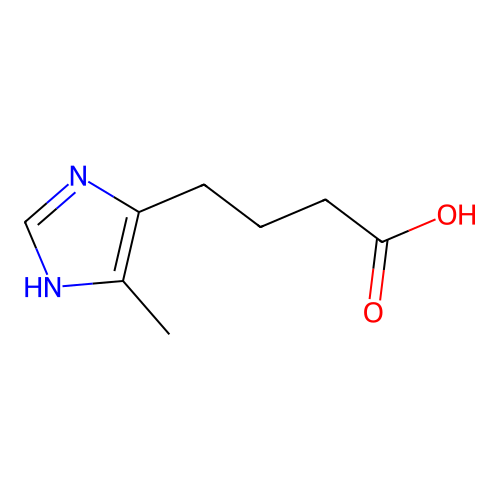 4-(5-甲基-1H-咪唑-4-基)丁酸 structure
