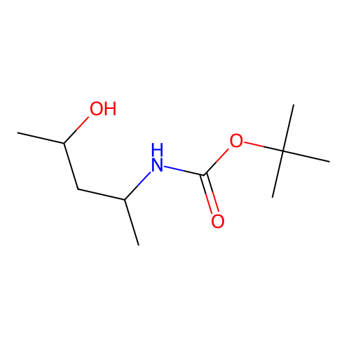 tert-butyl N-(4-hydroxypentan-2-yl)carbamate structure