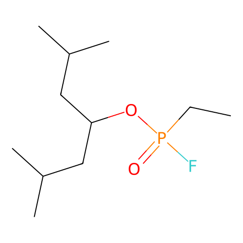 2,6-Dimethyl-4-heptyl ethylphosphonofluoridate structure