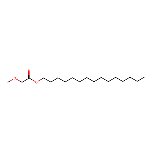 Methoxyacetic acid, pentadecyl ester structure