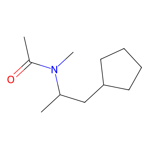 N-(1-Cyclopentyl-2-propanyl)-N-methylacetamide structure