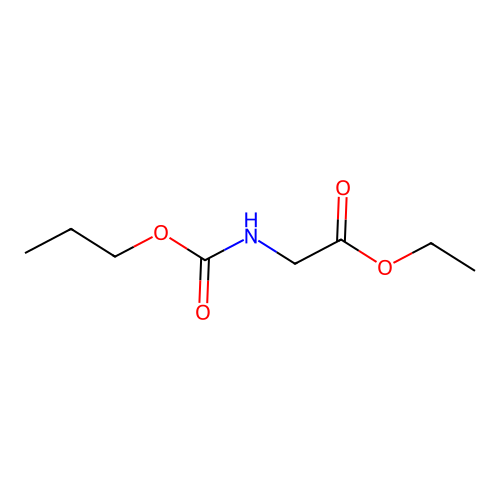 Glycine, N-propoxycarbonyl-, ethyl ester structure