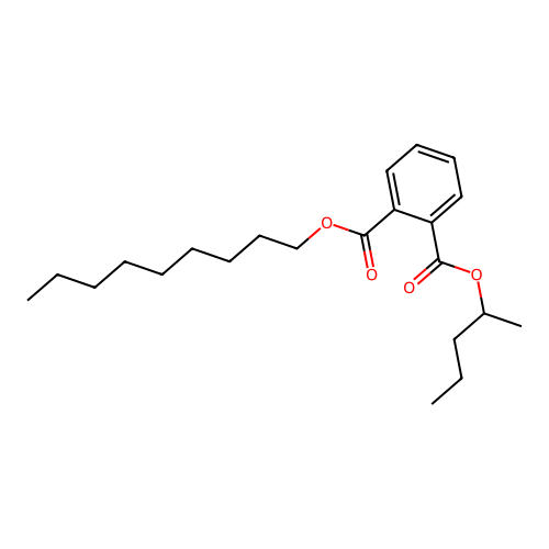 Phthalic acid, nonyl 2-pentyl ester structure
