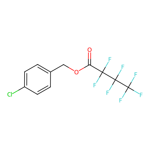 4-氯苄醇七氟丁酸酯 structure
