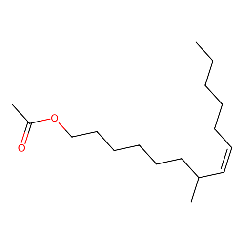 7-Methyl-Z-tetradecen-1-ol acetate structure