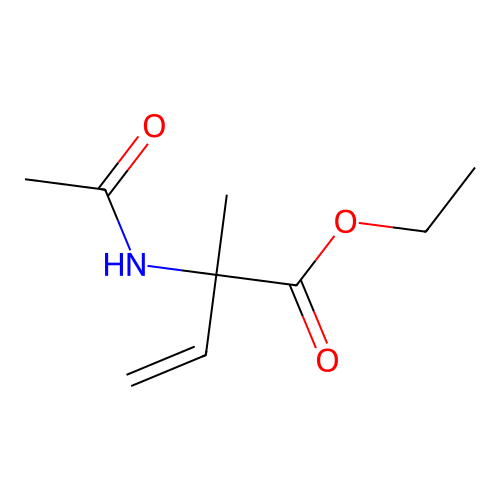 2-Acetylamino-2-methylbut-3-enoic acid, ethyl ester structure